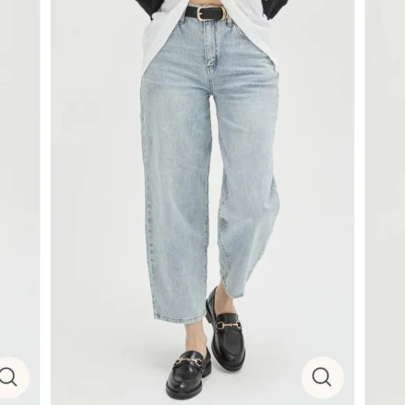 Oliver Logan Harlow High-Rise Barrel Jeans - Size 31 - Picture 16 of 16